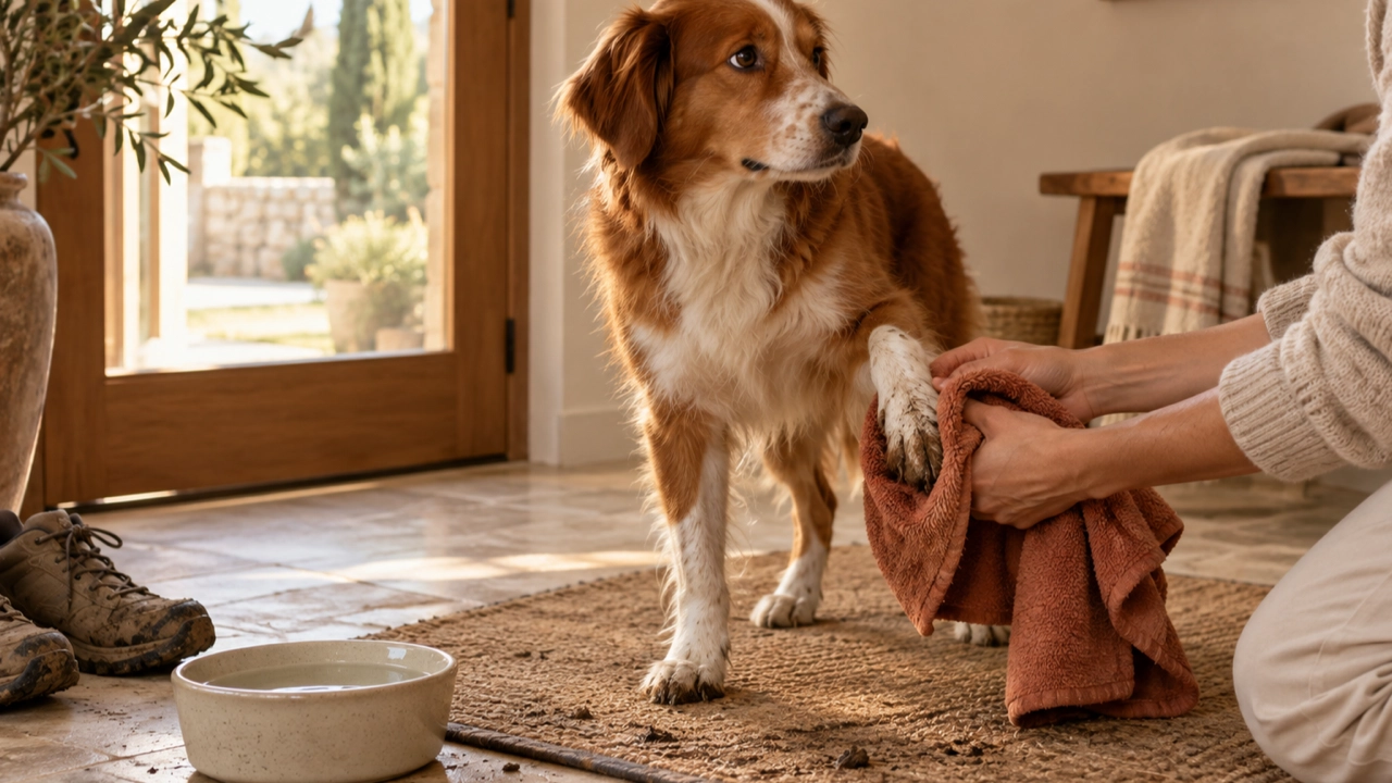 How to Clean Your Dog's Paws After a Walk